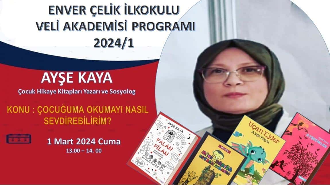 Yazar Ayşe Kaya okulumuza geliyor.